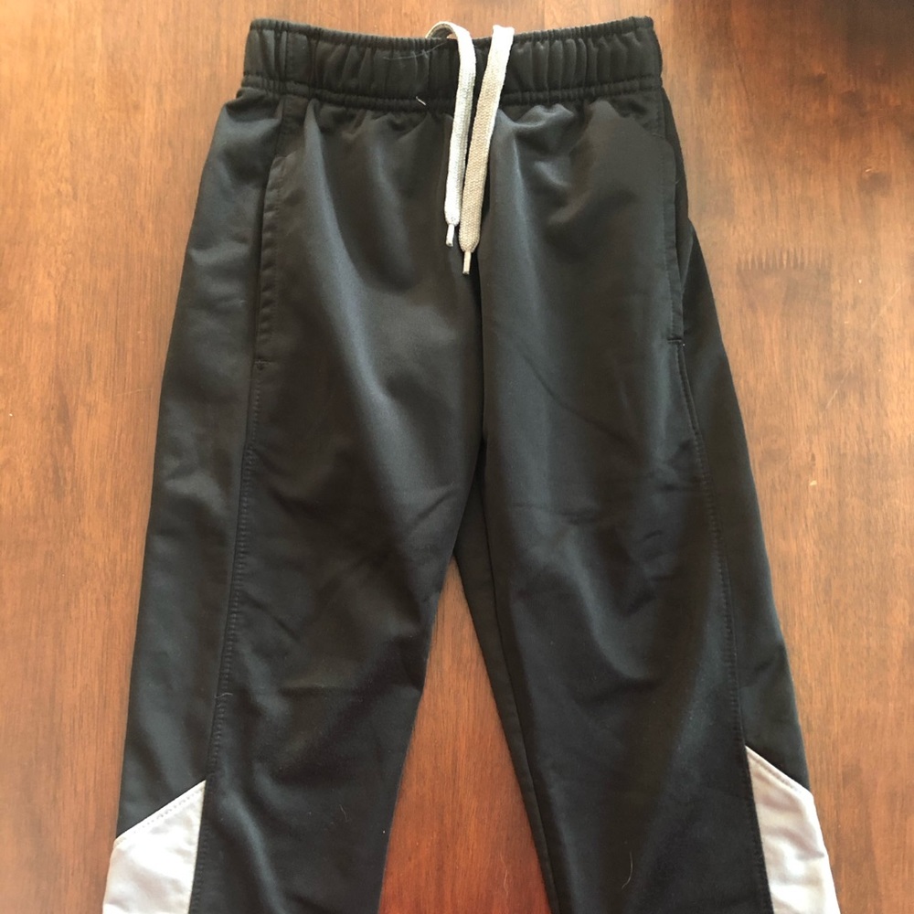 Boys Black Athletic Pants